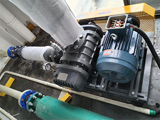 漳州某电镀生产工厂打气风机损坏及时更换